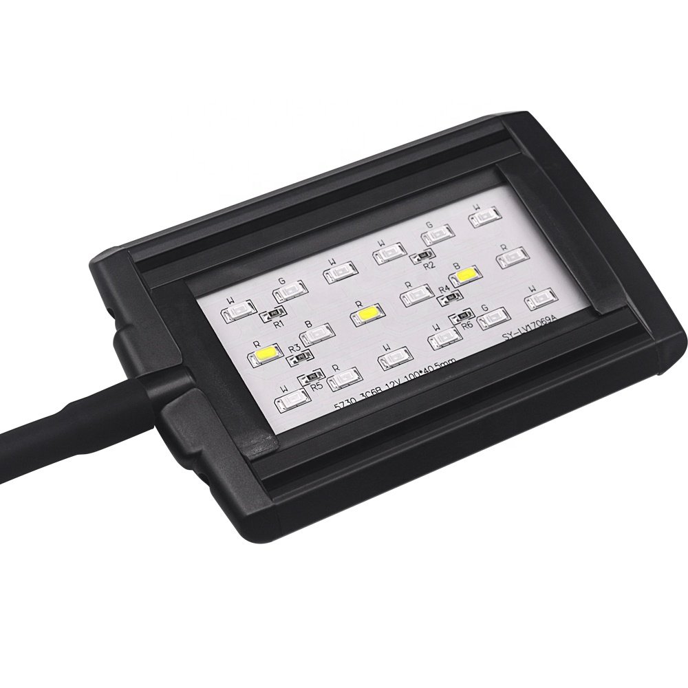 DL-F7 full spectrum clip one fish tank lights background salt water fresh water marine reef coral plant grow led aquarium light