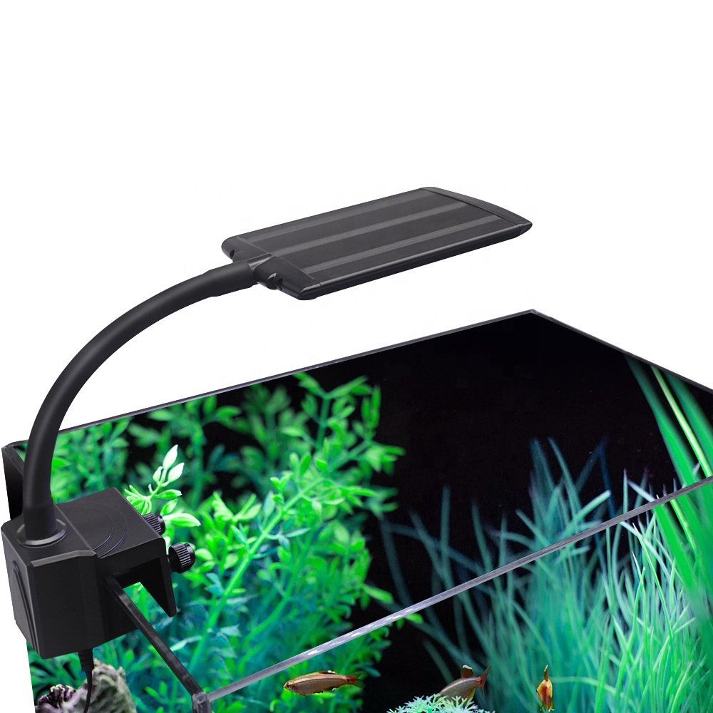 DL-F7 full spectrum clip one fish tank lights background salt water fresh water marine reef coral plant grow led aquarium light