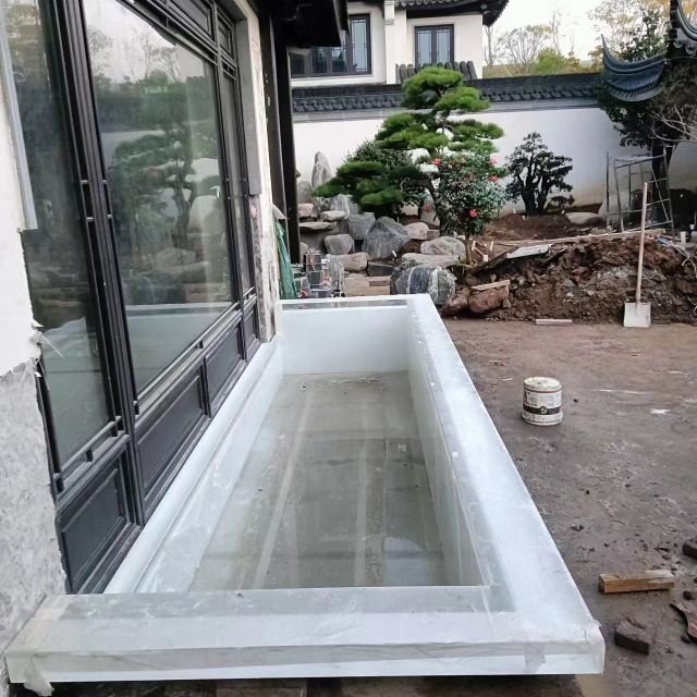 Customized Size Cozy Beach House Clear Acrylic Sheet Acrylic Swimming Pool Outdoor