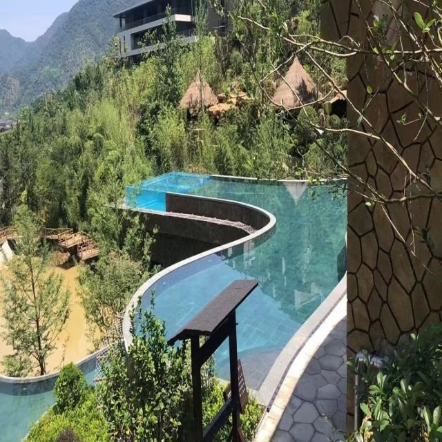 Customized Size Cozy Beach House Clear Acrylic Sheet Acrylic Swimming Pool Outdoor