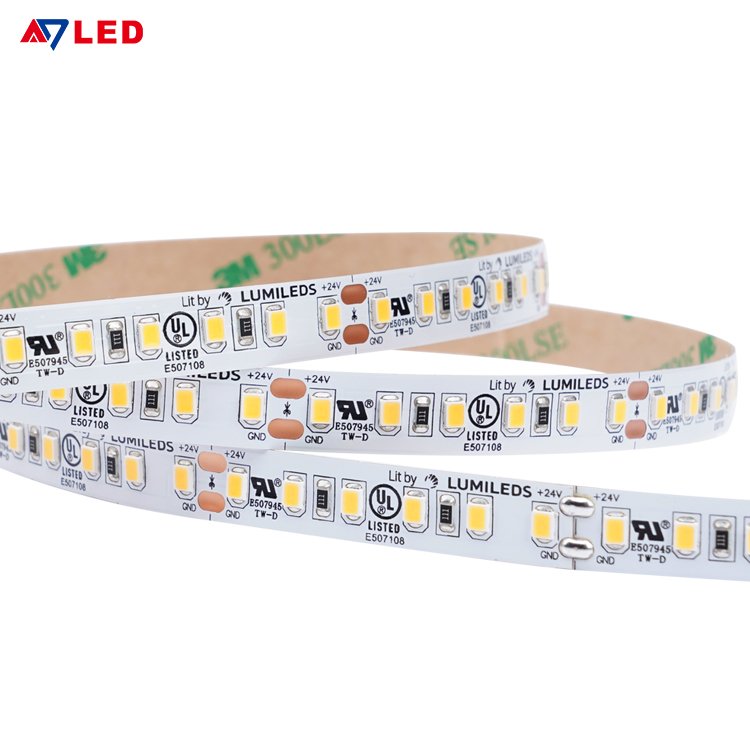 ADLED 12v led strip lights 120leds 2835 White UL 6500K led strips for Aquarium Lighting