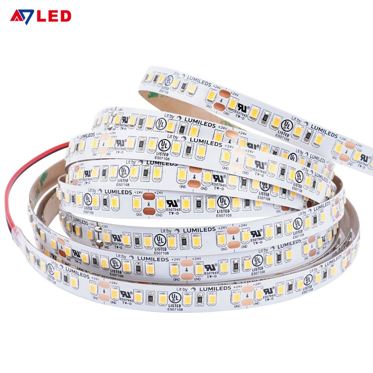 ADLED 12v led strip lights 120leds 2835 White UL 6500K led strips for Aquarium Lighting