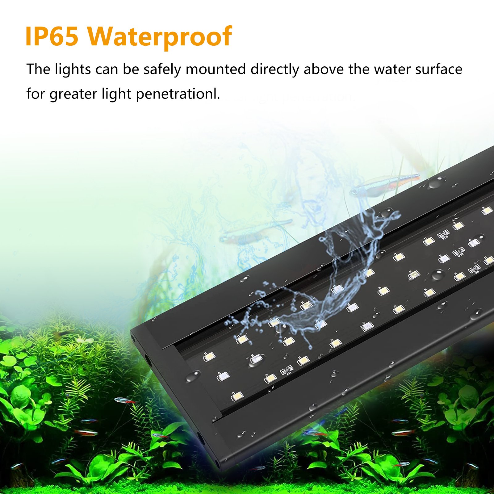 Factory supply 25 Watts timer function Full Spectrum Planted led aquarium fish tank light