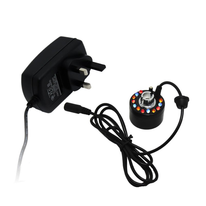 Ultrasonic Atomizing Head Colorful Lamp Atomizer Aquarium Bonsai Rockery Water Humidification Spray