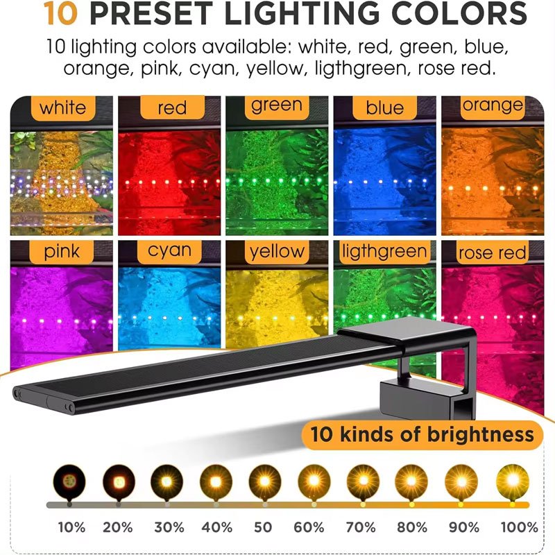 NAUTIEYE FG187 Excellent Quality 30CM~120CM Full Spectrum Freshwater Aquarium Fish Tank LED Lighting Planted Aquarium lamp