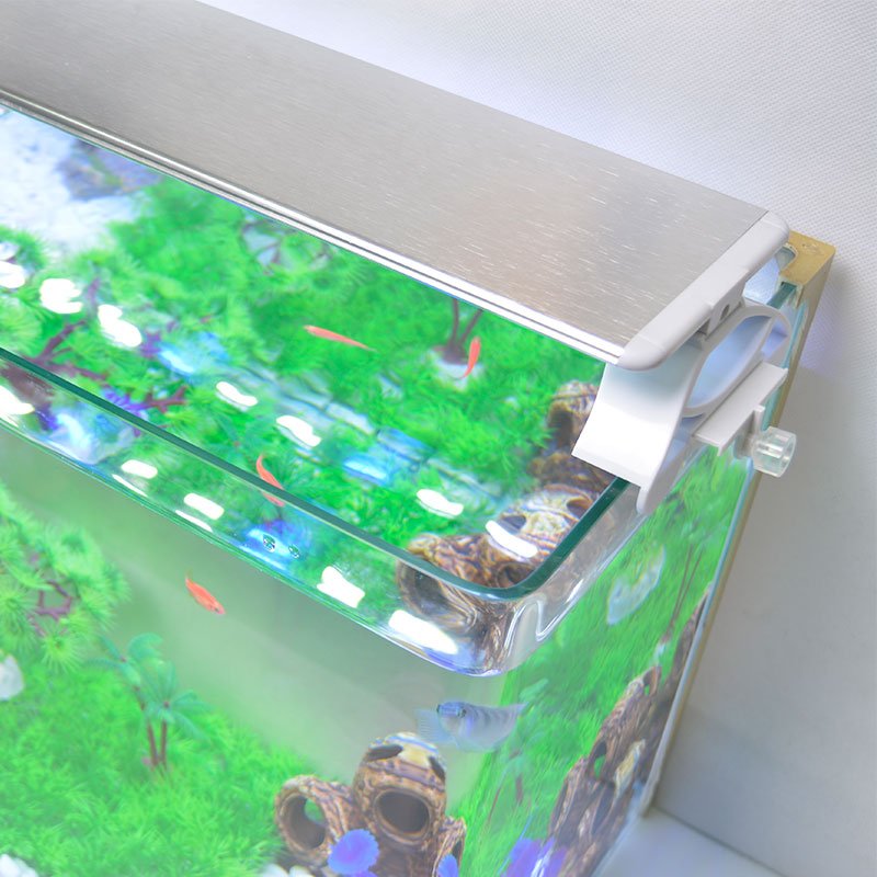 supplier fish tank COB lamp beads fish tank storage rack aquarium aluminum alloy shell plastic fish tank white LED light