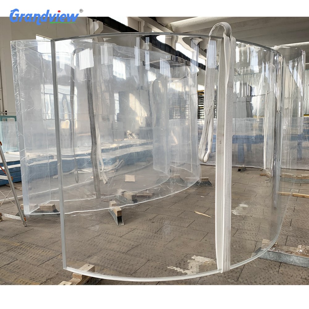 Grandview Panel Wall Aquarium Fish Tanks, Glass Windows Tank Factory Custom Shape Acrylic Plastic Fish Farm Tank Sustainable