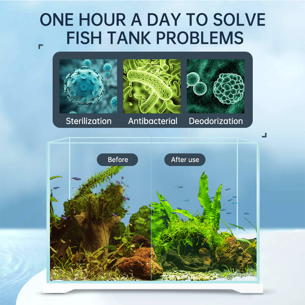 YEE Fish Tank UV Sterilizers Lamp Aquarium Sterilization Light And Algae Removal