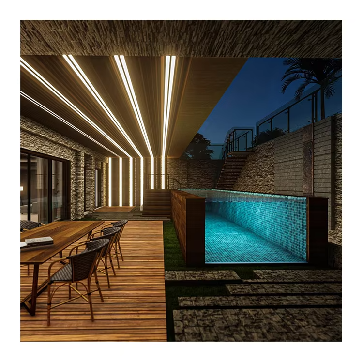Aupool Above Ground Counterflow Rooftop Ground Embassy Gardens Clear Thick Aquarium Glass Plexiglass Modular Swimming Pool