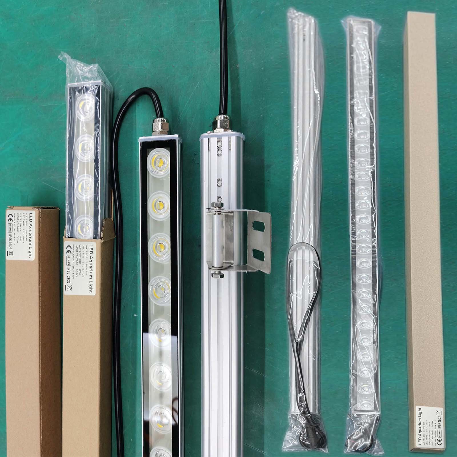 Cusomik 2ft 3ft 4ft 5ft marine aquarium lamp ip65 full spectrum led aquarium light for plant blue uv 410nm 430nm 450nm bar lamp