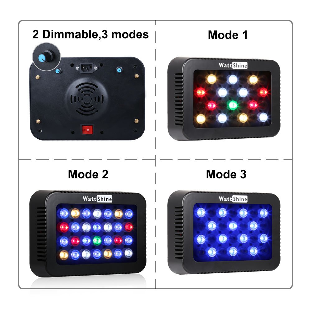 Dimmable Fish Tank Light 140W Coral Lights Aquatic Plants Grow Lamp For Saltwater Marine Reef Aquarium Lighting Accessories