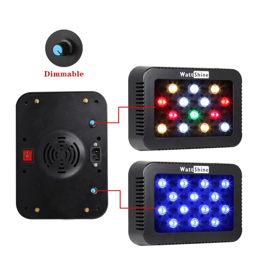 Dimmable Fish Tank Light 140W Coral Lights Aquatic Plants Grow Lamp For Saltwater Marine Reef Aquarium Lighting Accessories