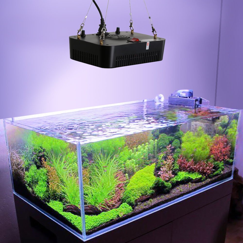 Dimmable Fish Tank Light 140W Coral Lights Aquatic Plants Grow Lamp For Saltwater Marine Reef Aquarium Lighting Accessories
