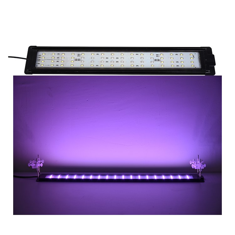 10W Full Spectrum Aquarium Lighting with Extendable Stand RGB 7 Modes LED Timing Dimming Controller Fish Tanks Accessories Lamp