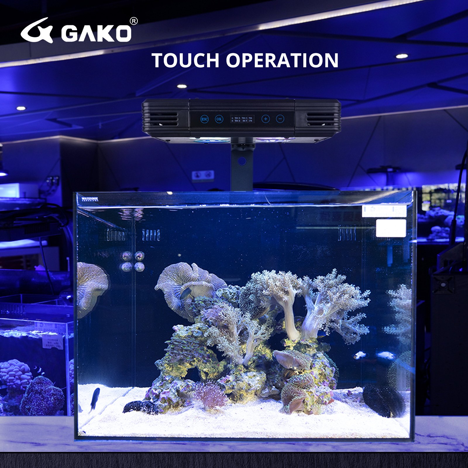 GAKO A052 Aquarium Light Led Fish Tank Light for Coral Reef Marine Saltwater
