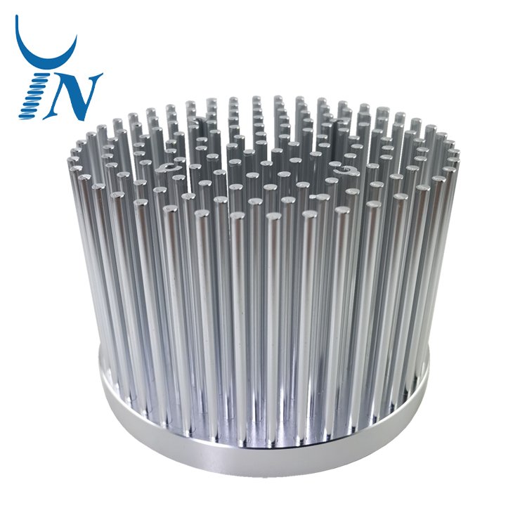 OEM Aluminum Cold Forging Heat sink Stamping Fin Cold Forged LED Stage Light Heat Sink Round Highbay Heatsink