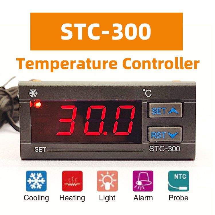 Refrigeration Heating Thermoregulator Led Digital Thermostat STC-300 Temperature Controller