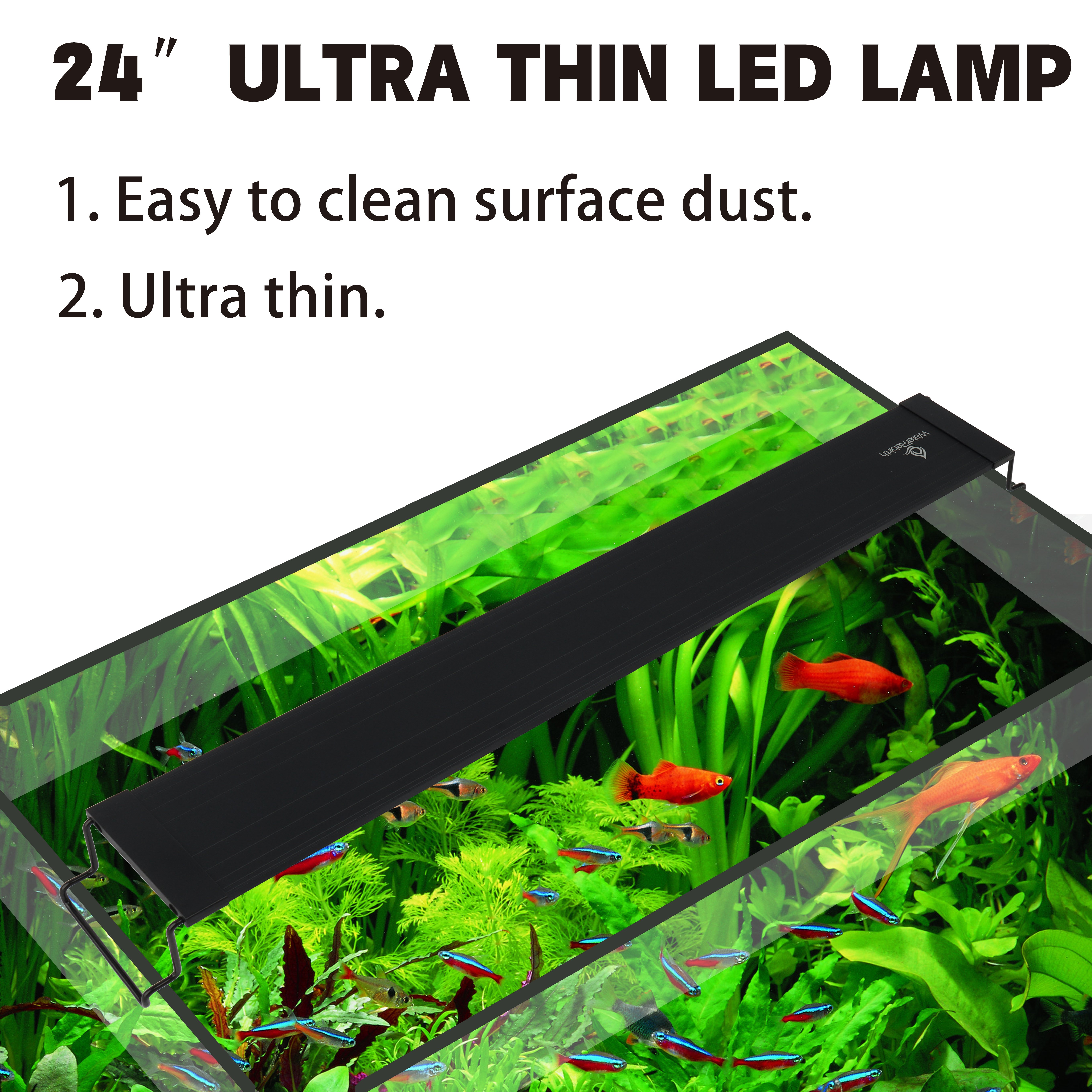 Heto fish Tank Light for Freshwater/Planted Plant Reef Coral light OEM Full Spectrum LED Aquarium Light