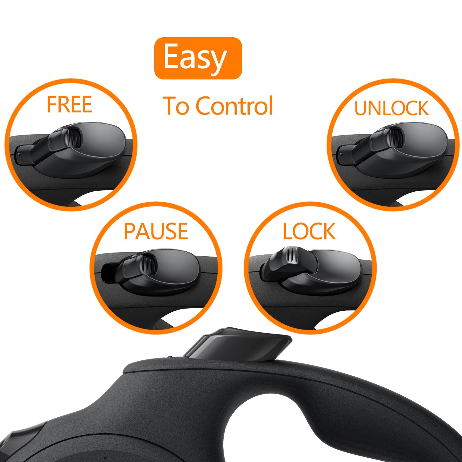 Factory supplier OEM Max Tension Customized pet leash for 12 to 50 KG Pet automatic dog lead Retractable Dog Leash