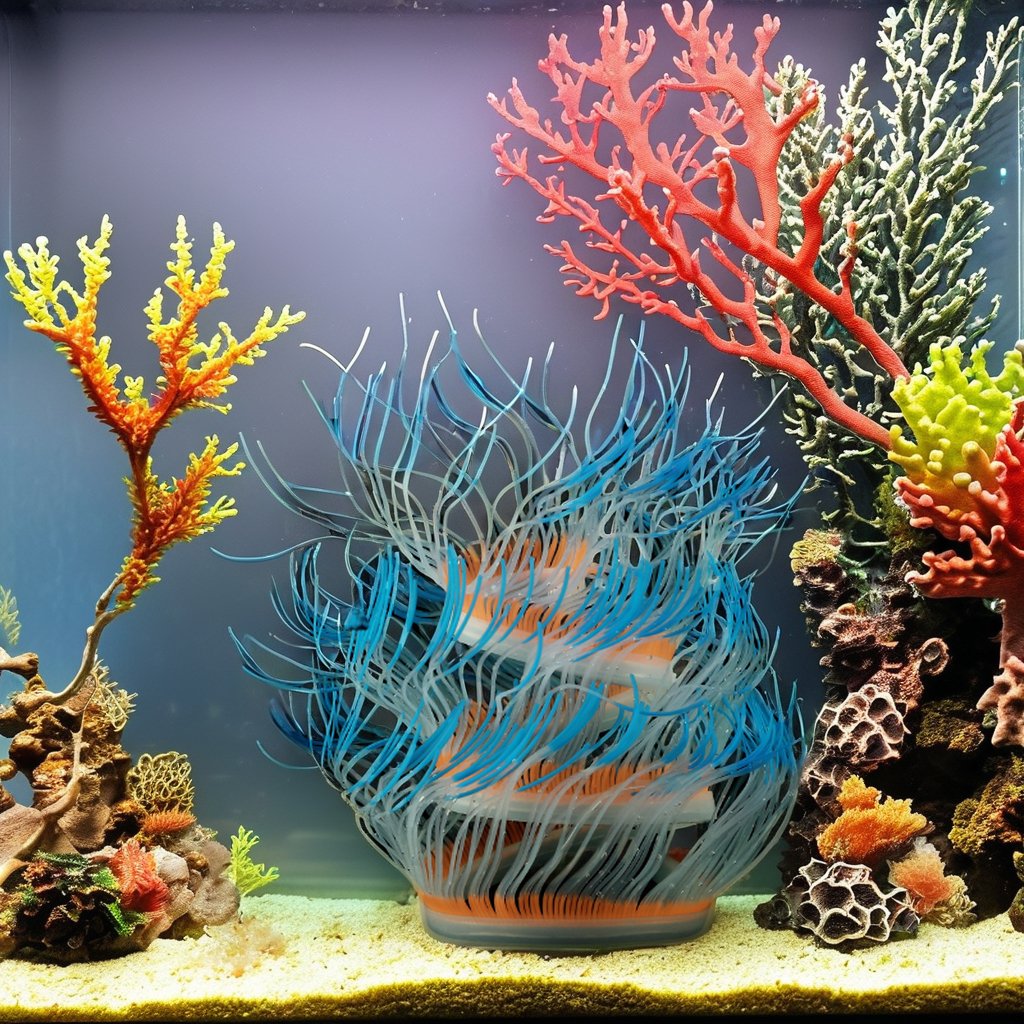 wholesales Simulated flying sea anemones floating artificial flowers fish tank pond aquarium landscaping