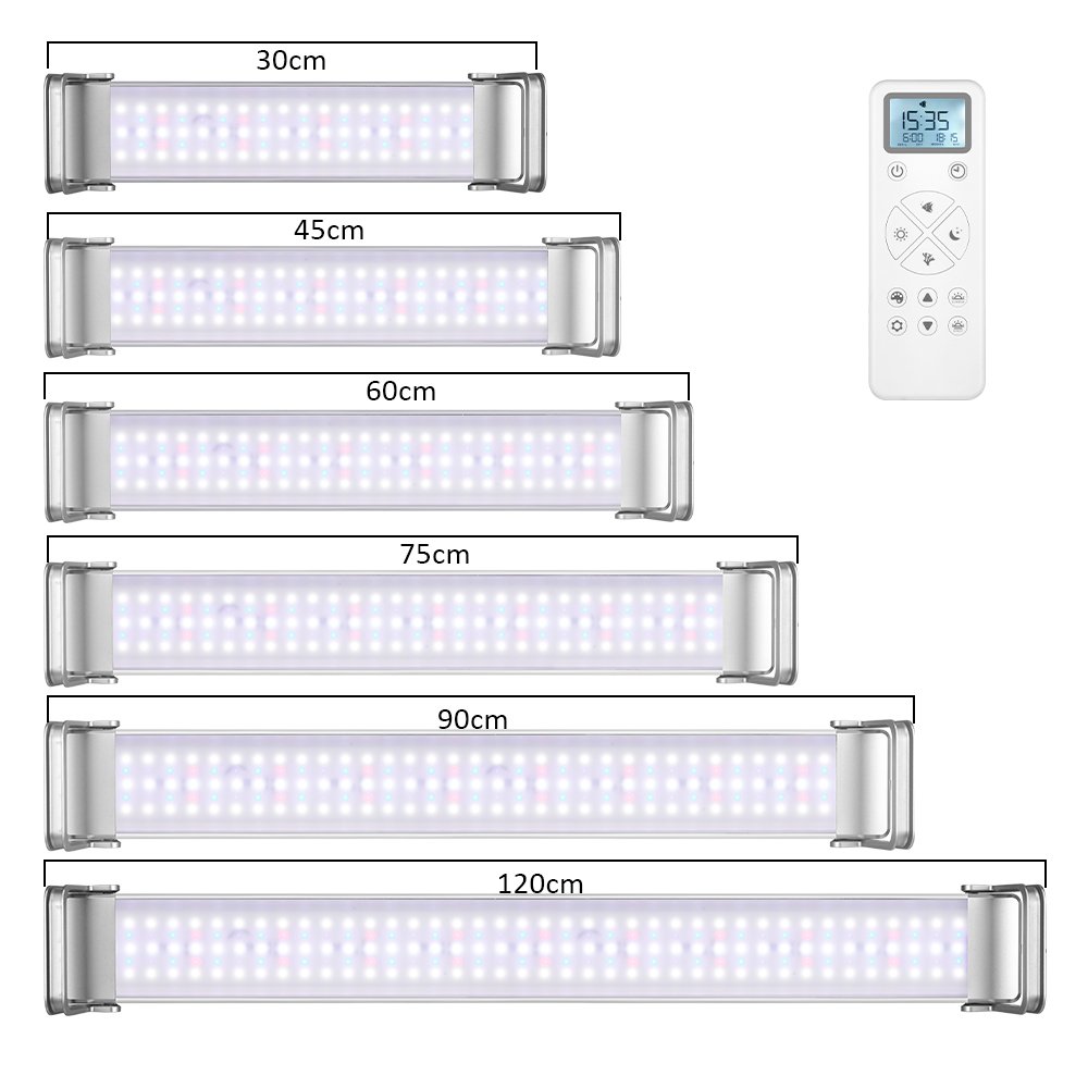 2021 new smart light aquarium led with 8 channels dimmable led aquarium light for water grass from China Guangdong