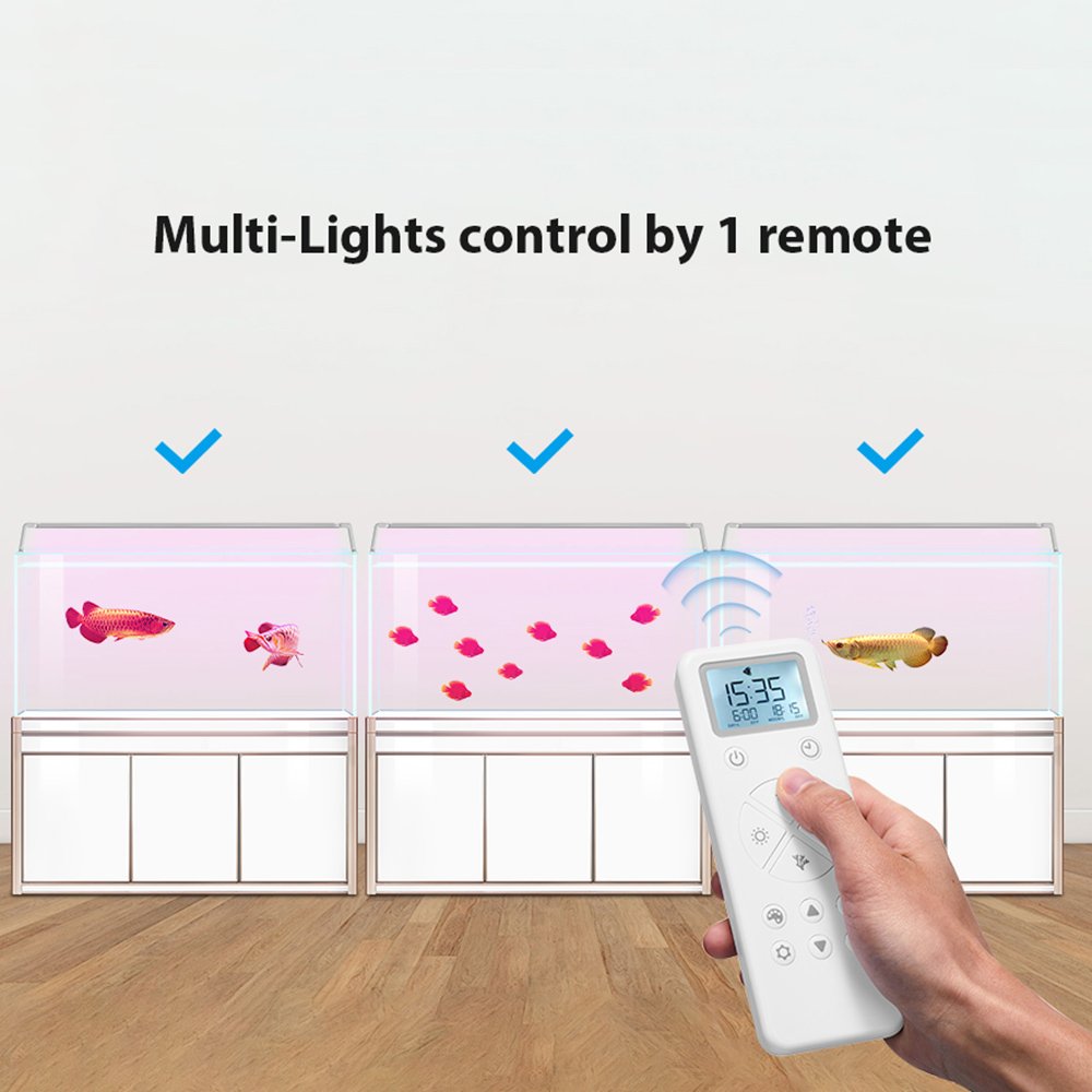 2021 new smart light aquarium led with 8 channels dimmable led aquarium light for water grass from China Guangdong