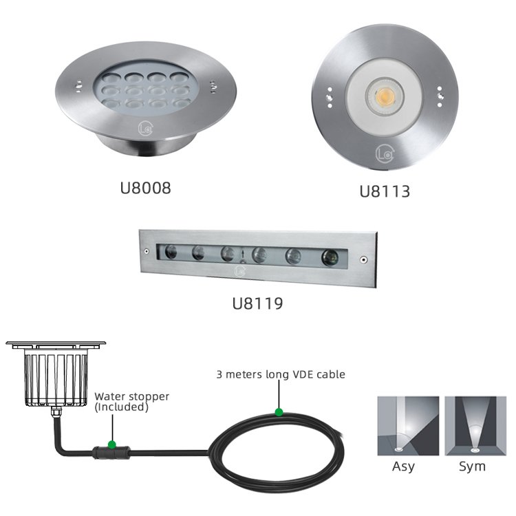 IP68 Waterproof LED Aquarium Decoration Light Linear Fish Tank Lights Bar Tube Strip Coral Reef Marine Lamp Underwater Light