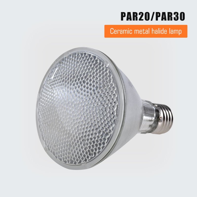 High CRI 220V CMH 35W 70W PAR30 UVB UVC E27 Ceramic Metal Halide Lamp Bulbs for Aquarium Light
