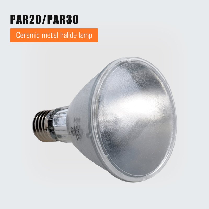 High CRI 220V CMH 35W 70W PAR30 UVB UVC E27 Ceramic Metal Halide Lamp Bulbs for Aquarium Light