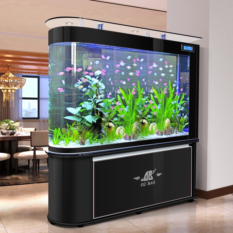 Wholesale Favourable Price Customized Smart Fish Tank Set Aquarium With Filter And Light Goldfish tank landscaping customization