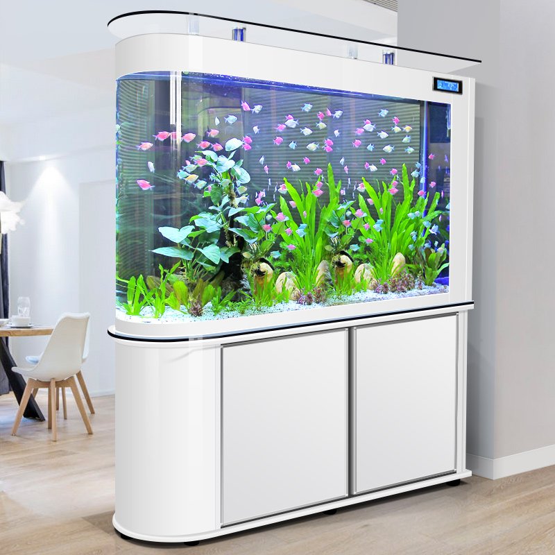 Wholesale Favourable Price Customized Smart Fish Tank Set Aquarium With Filter And Light Goldfish tank landscaping customization