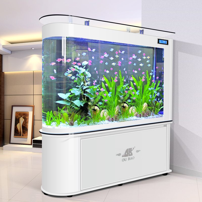 Wholesale Favourable Price Customized Smart Fish Tank Set Aquarium With Filter And Light Goldfish tank landscaping customization