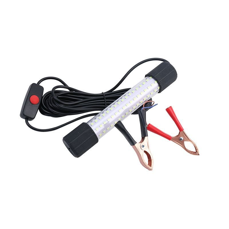 IP68 12V Underwater Fishing Lights 15W Fish Attracting Lamp Yellow Blue Green White 5M Wire LED Light for Fishing Boats Aquarium