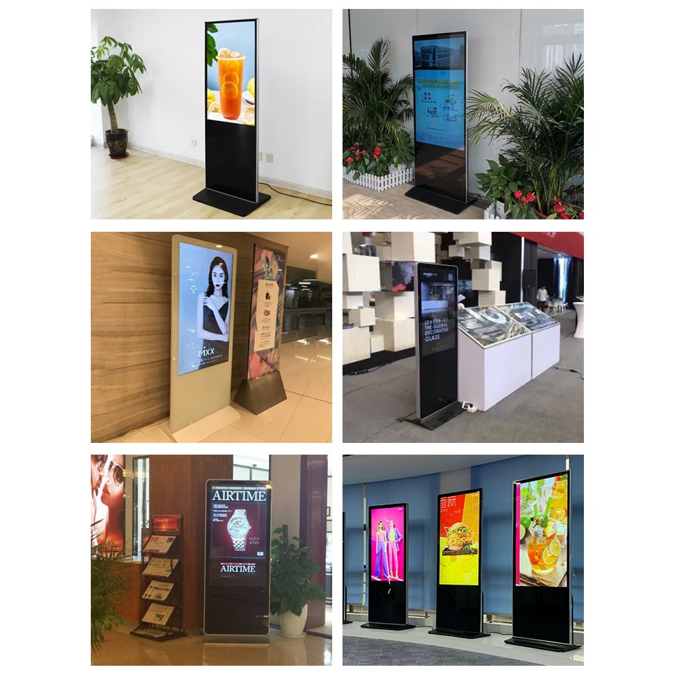 hot-selling vertical electronic advertising machine video wall panel indoor led display screen flexible bentuk aquarium