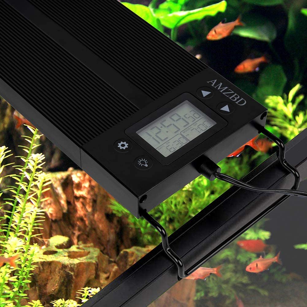 Fullgain 36 Inch 72 Inch 90 cm 30 Gallon Fish Tank Led Aquarium Light Aquarium Bracket Lamp Plants Growth Aquarium Tank Lighting