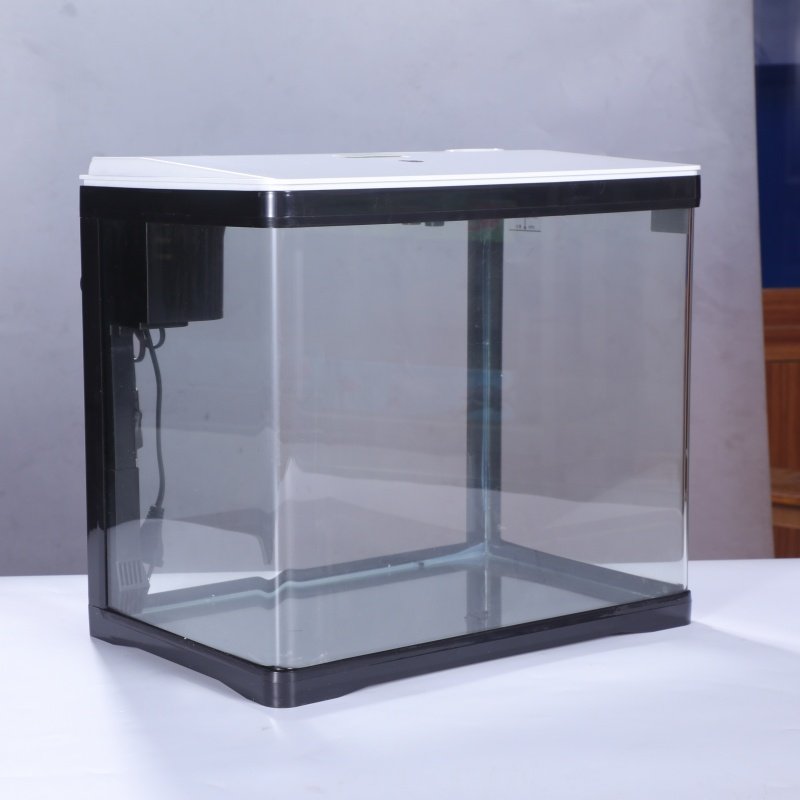 wholesale custom DG series touch switch LED light covered Integrated aquarium fish one-piece curved glass fish tank