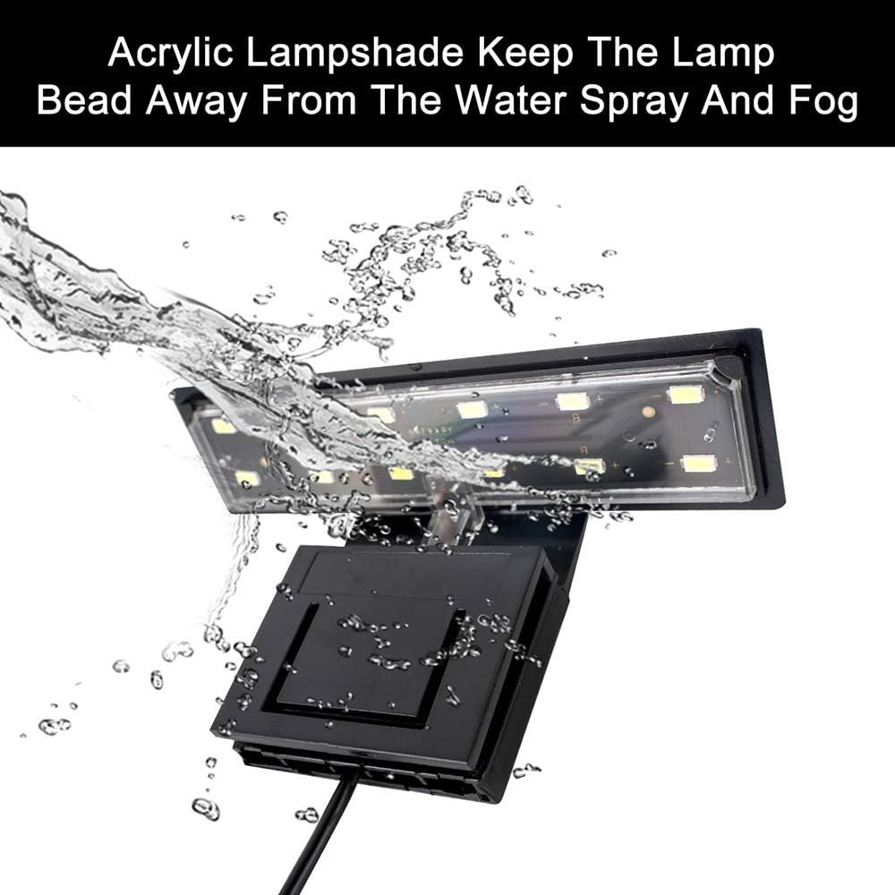 Aquarium Light 600lm Ultra Bright Model-X3 Libra Clip Lamp 6W 12 LED White Planted Fish Tank Lights