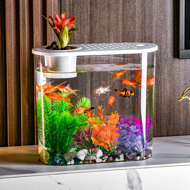 aquarium betta filter small fish tank accessories mini landscapes fish tank for home turtle tank