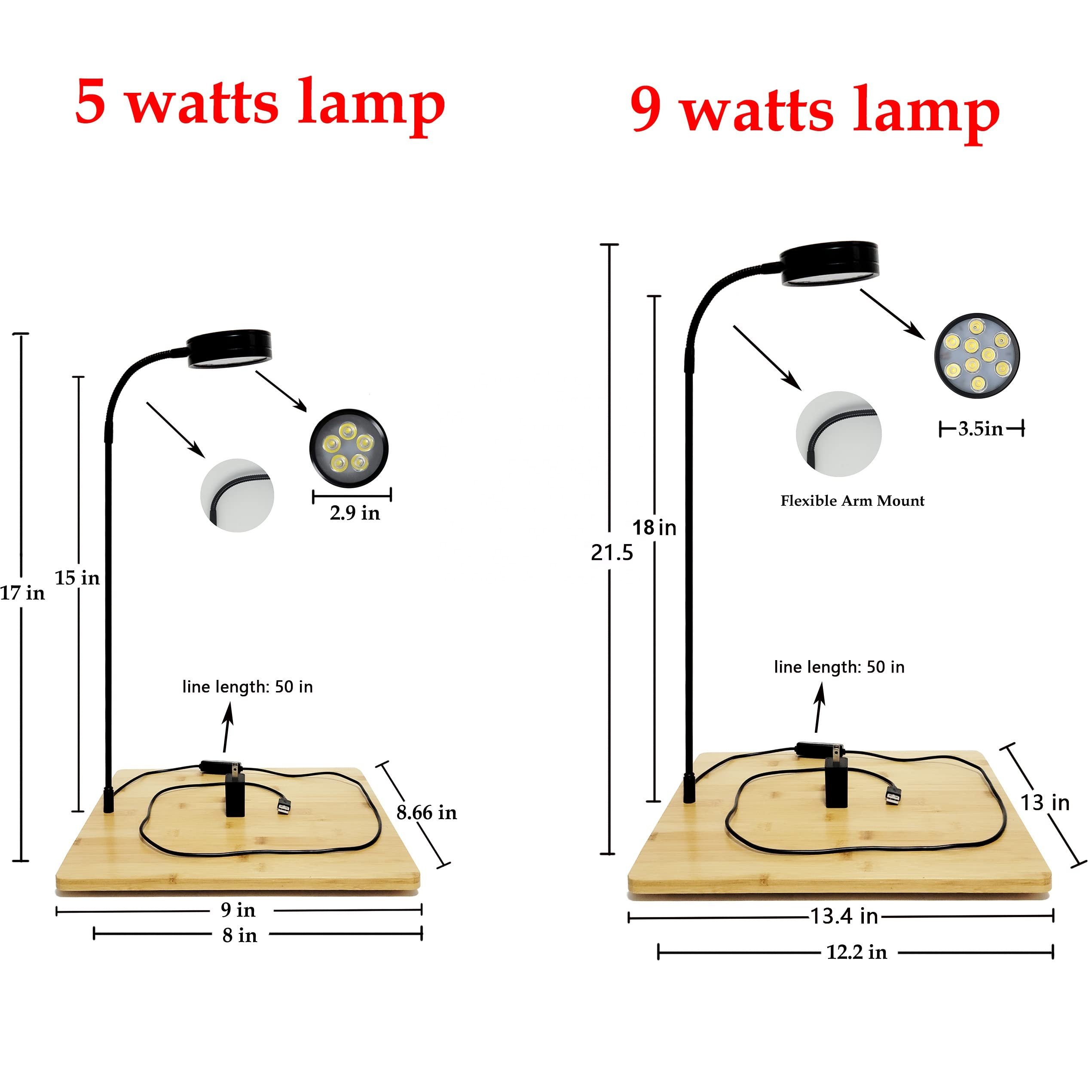 Aquarium Light Full Spectrum LED for Indoor Bamboo Mini LED Grow Light