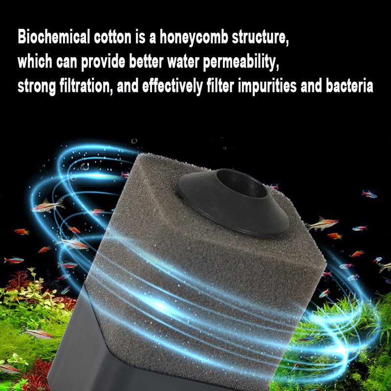 Bio Sponge Filter for Aquarium Whisper Submersible Filters for aquarium for Freshwater & Saltwater aquarium filter M