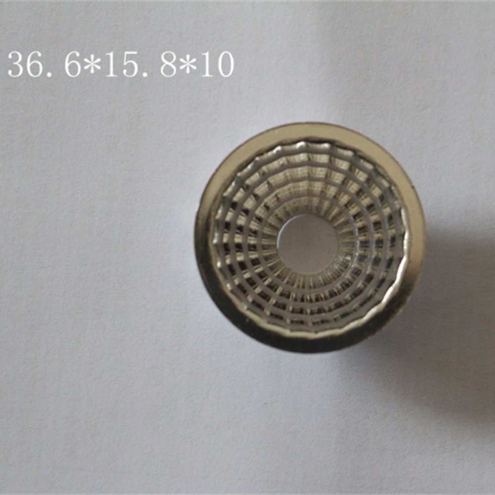 Custom Electroplated Silver Metal 1090 Aluminum Reflectors, Spinning Process Small Light Downlight Spotlight Cob Led Reflector