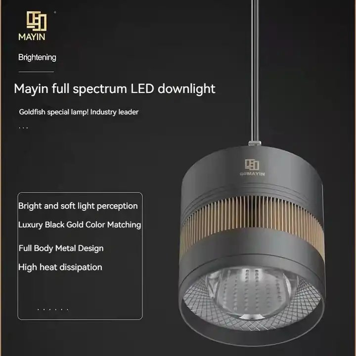 Mayin Brand Arowana Full Spectrum LED Lamp Downlight Multi-angle Adjustment Aluminum Heat Dissipation Aquarium Light 60w 100w