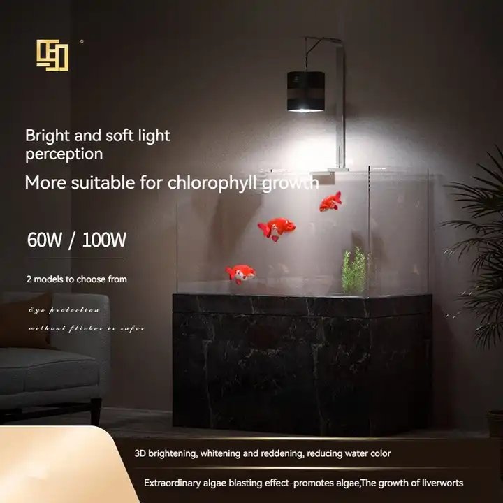 Mayin Brand Arowana Full Spectrum LED Lamp Downlight Multi-angle Adjustment Aluminum Heat Dissipation Aquarium Light 60w 100w