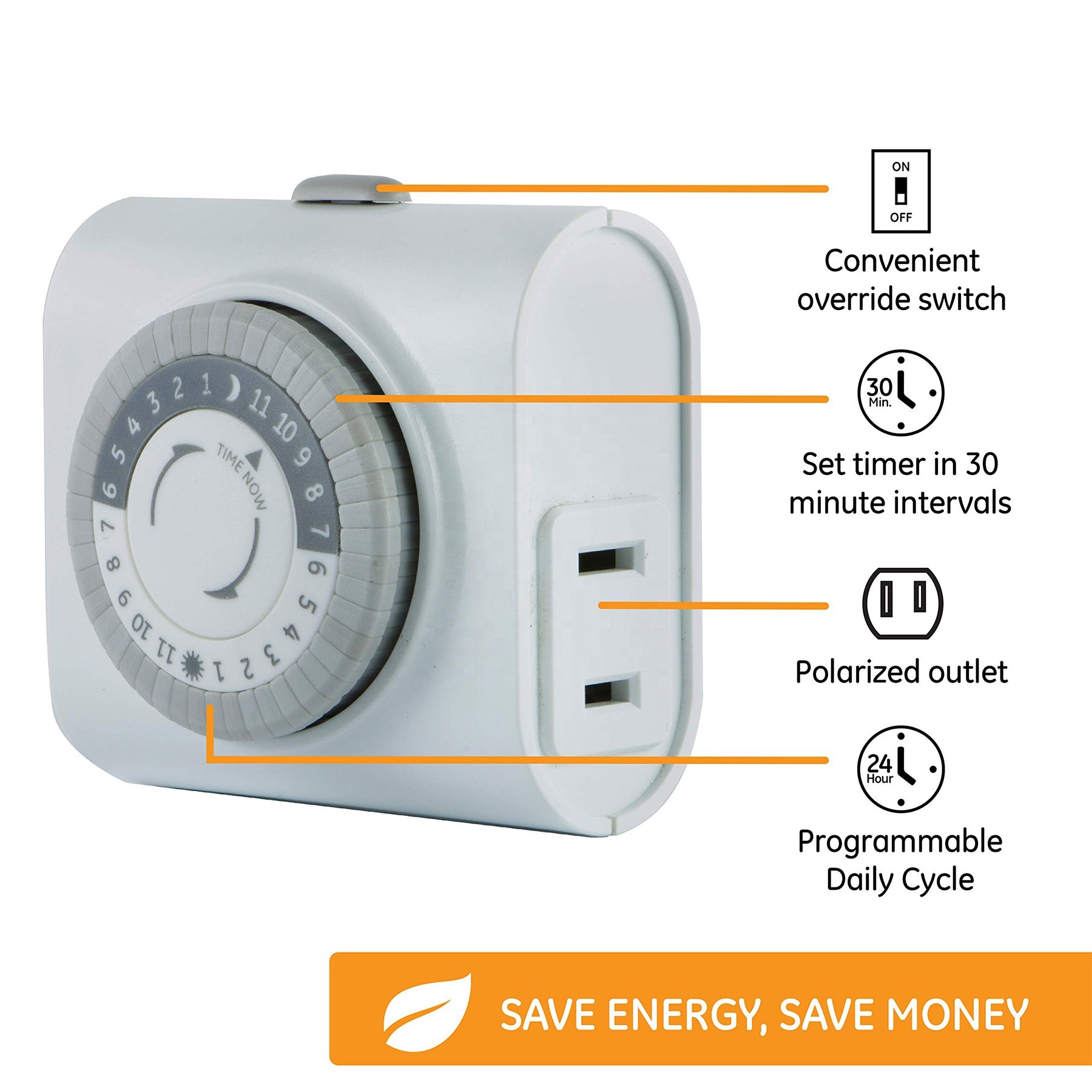 24 Hour Heavy Duty Plug in timer mechanical Outdoor electrical Timer socket