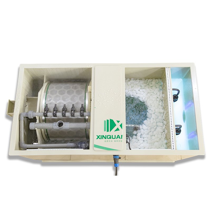 QLOZONE combi drum filter with uv light bio filter wholesale aquaculture aquarium pond filtration system fish koi pond filters