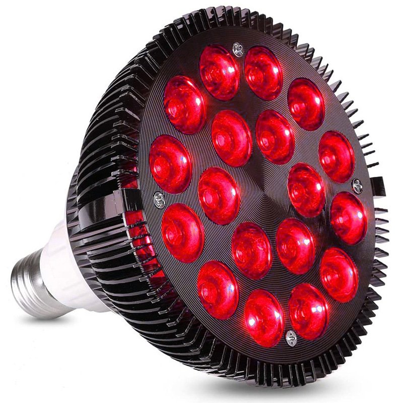 NEW E27 LED Aquarium Lights Bulb 18/54W Full Spectrum Fish Lamp PAR38 SPOT Saltwater Coral Reef 2024 80 RGB Black Housing 2.5
