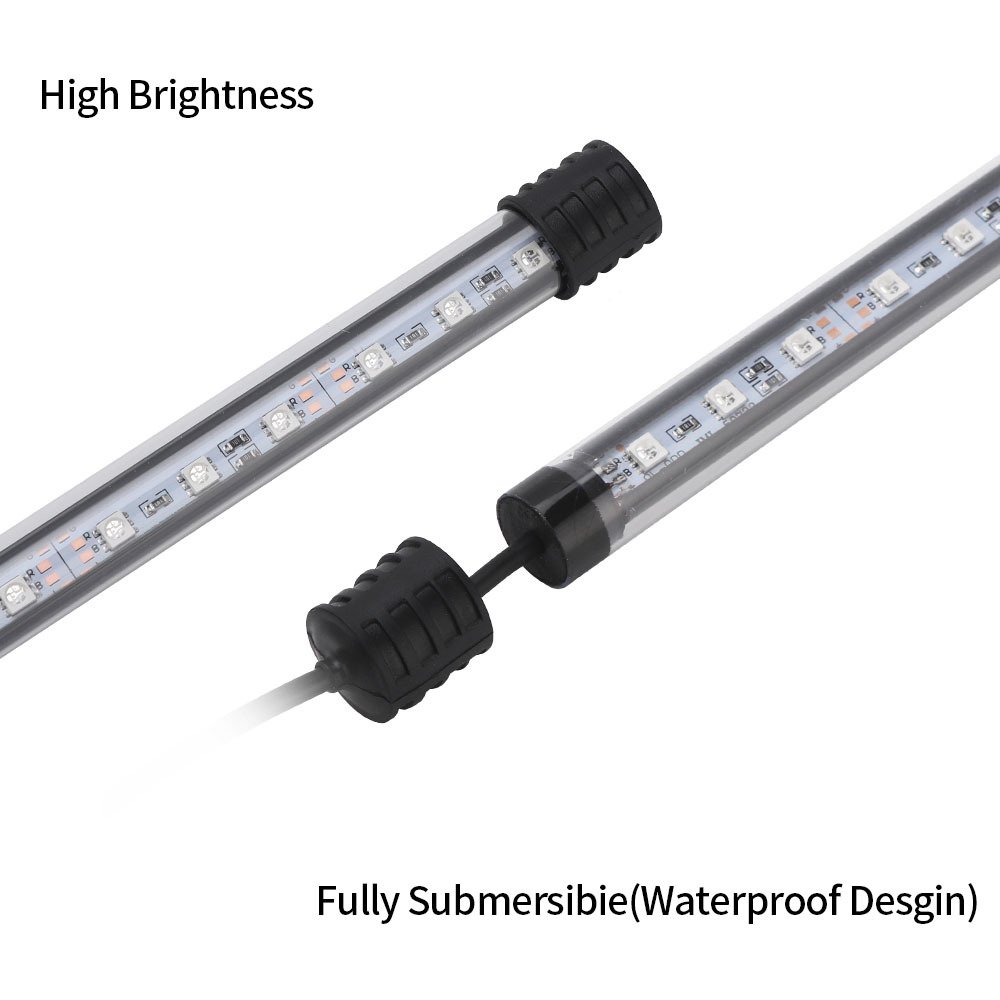 Single row aquarium light RGB lighting remote control color 16 kinds of variable light tank landscaping LED fish tank
