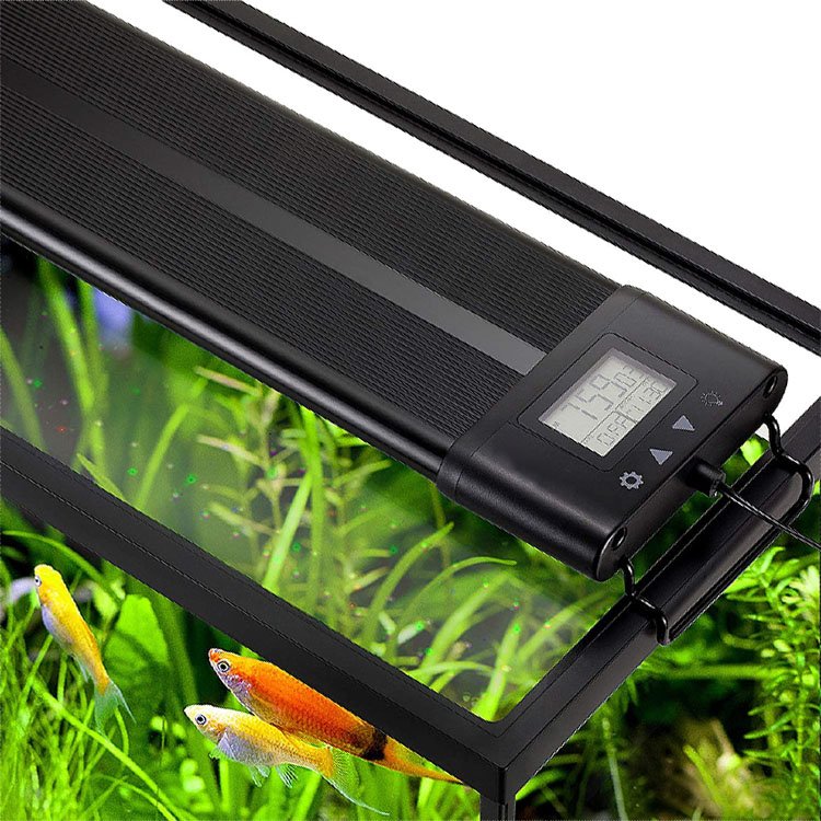 Aluminum Alloy Shell New Led Full Spectrum Aquarium Light With Extendable Brackets External Controller Fish Tank Lighting Lamp
