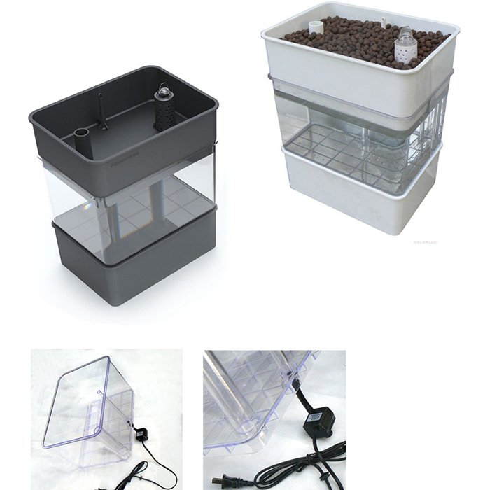Aquarium Greenhouse Plant Vegetable Vertical Hydroponic Pot Fish Tanks