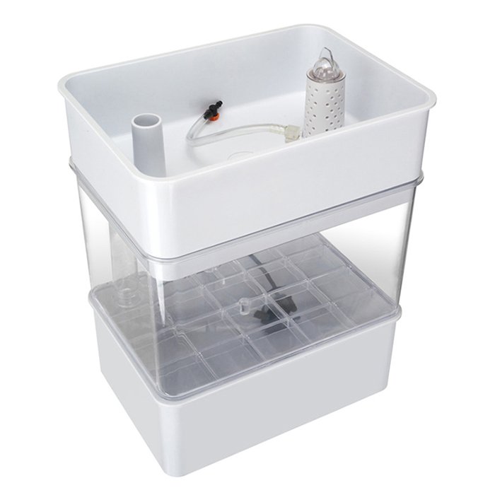 Aquarium Greenhouse Plant Vegetable Vertical Hydroponic Pot Fish Tanks